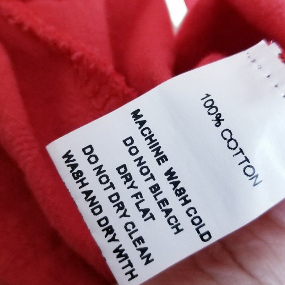 IZURIA Top Vermilion Lagenlook Cocoon 100% Cotton - Size 2XL - Picture 6 of 8